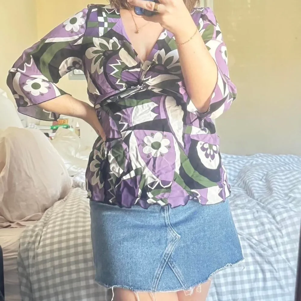 Monki Women's Blue and Navy Skirt